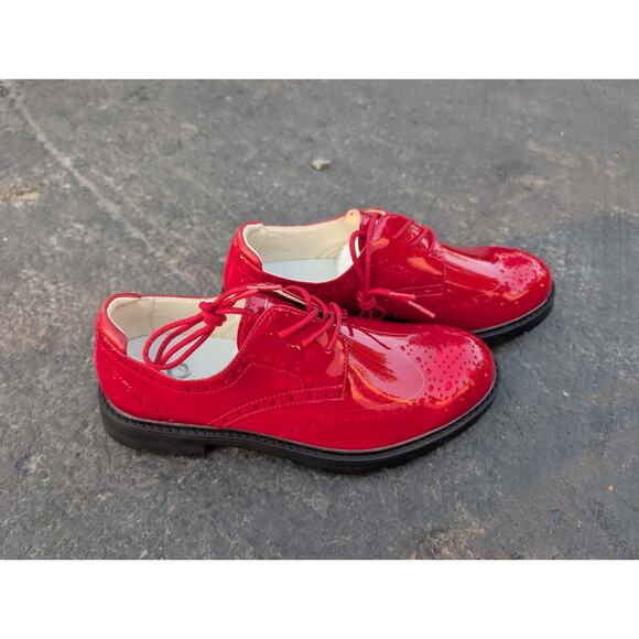 Thestron Mens Lace Up Golf Shoes Sz 8.5‎ Professional Spikes Turf Bold Red main image 5